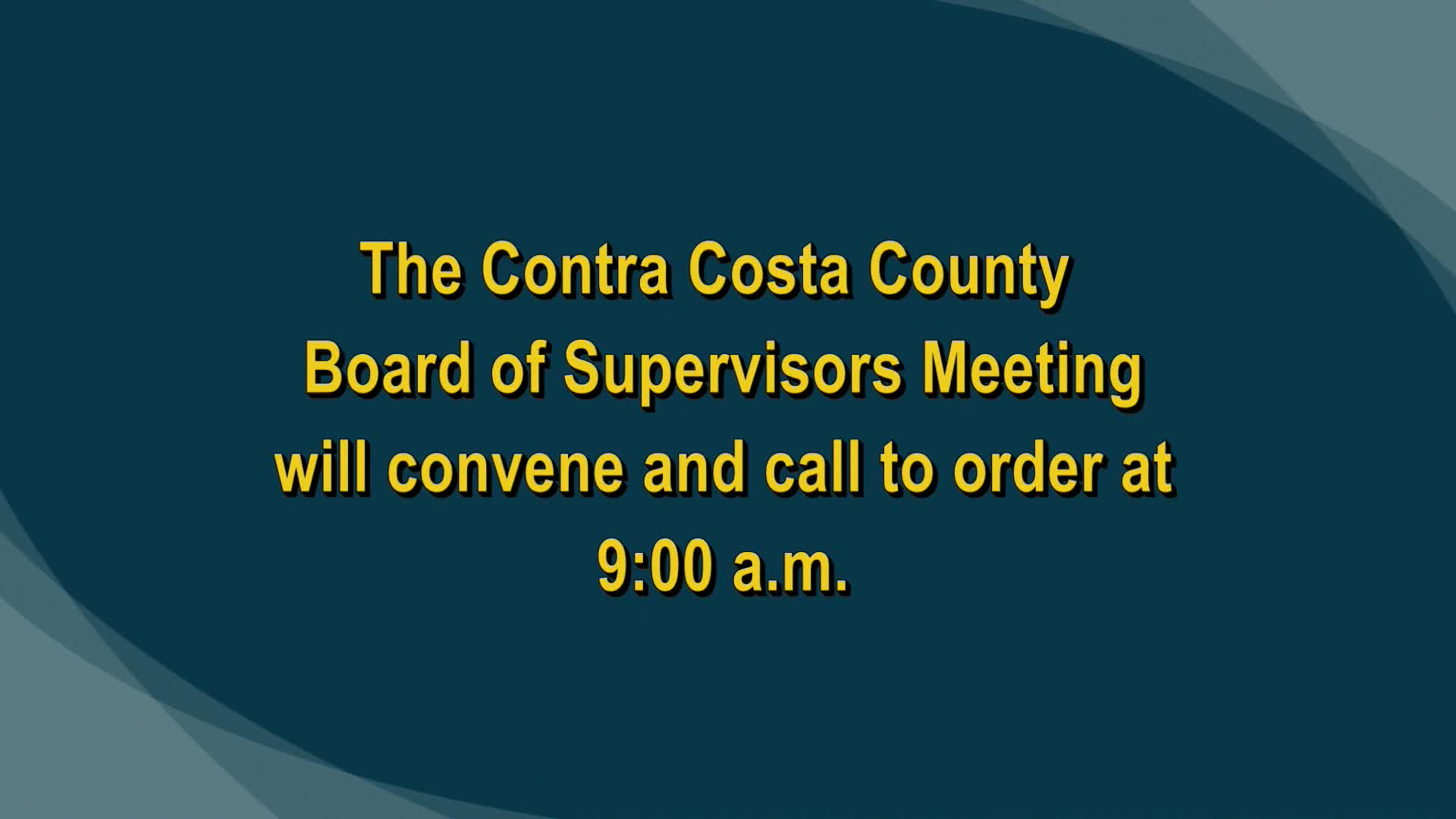 Thumbnail image for Contra Costa County Board of Supervisors Meeting