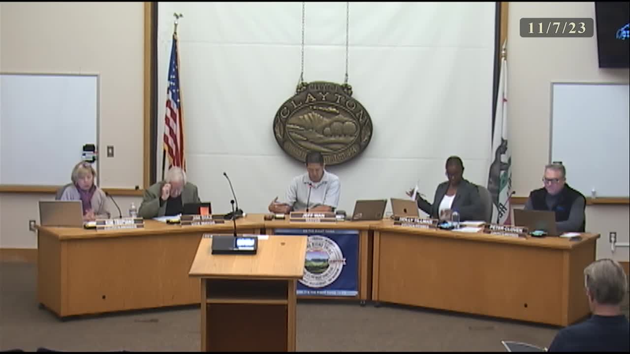 Thumbnail image for Clayton City Council Meeting