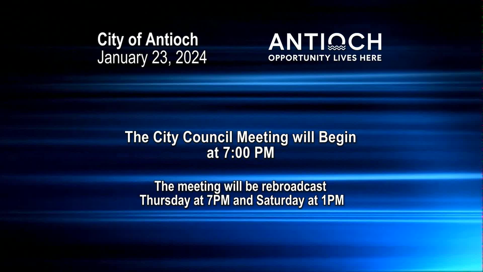 Thumbnail image for Antioch City Council Meeting
