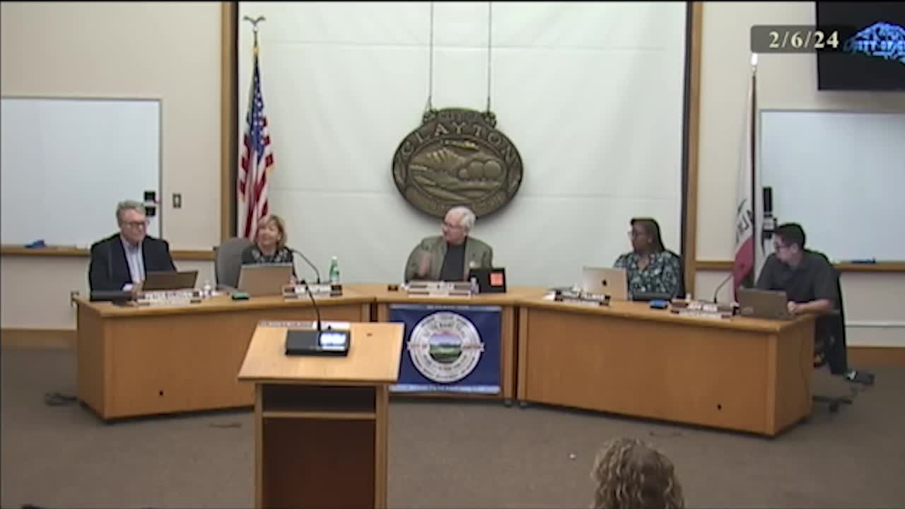 Thumbnail image for Clayton City Council Meeting