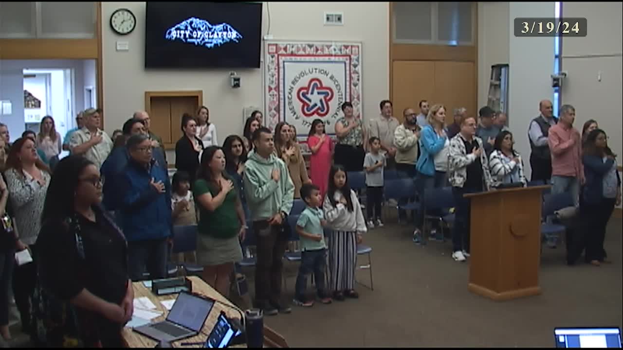 Thumbnail image for Clayton City Council Meeting