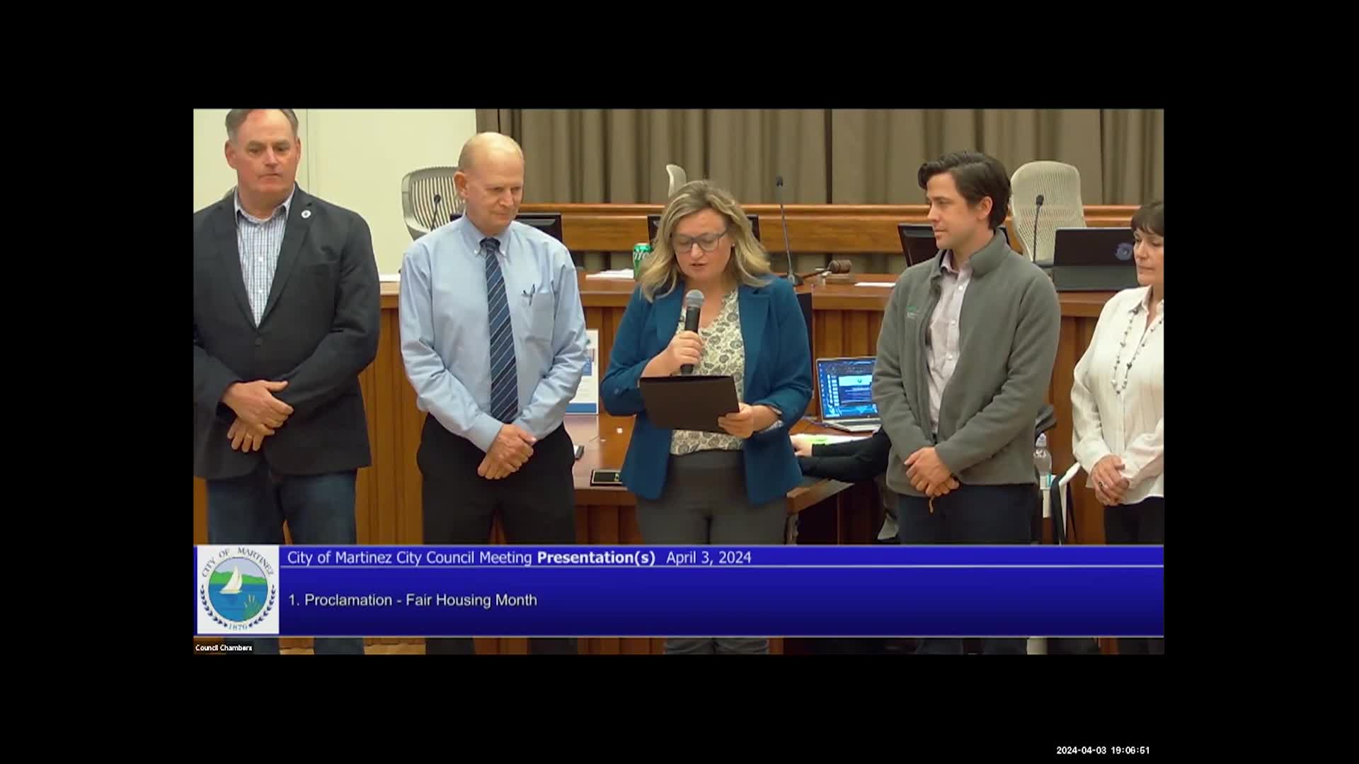 Thumbnail image for Martinez City Council Meeting