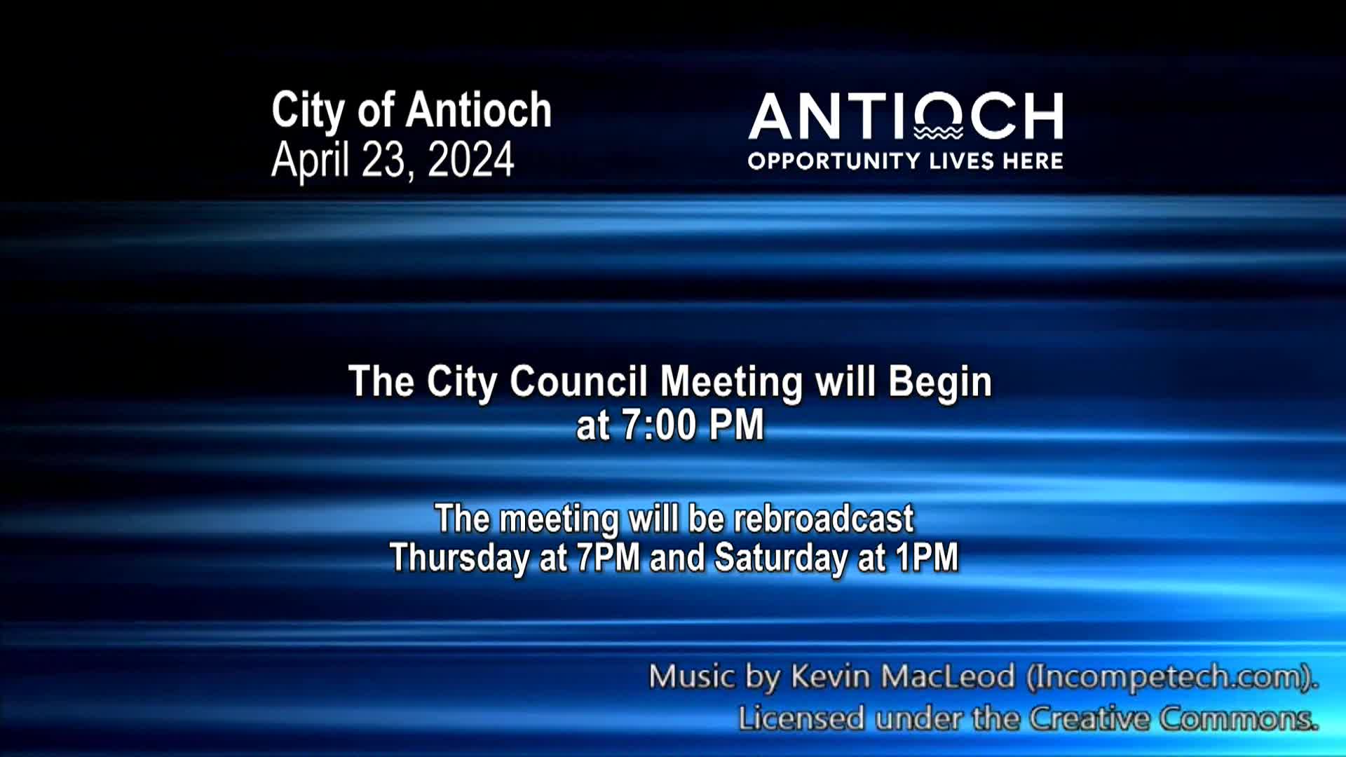 Thumbnail image for Antioch City Council Meeting