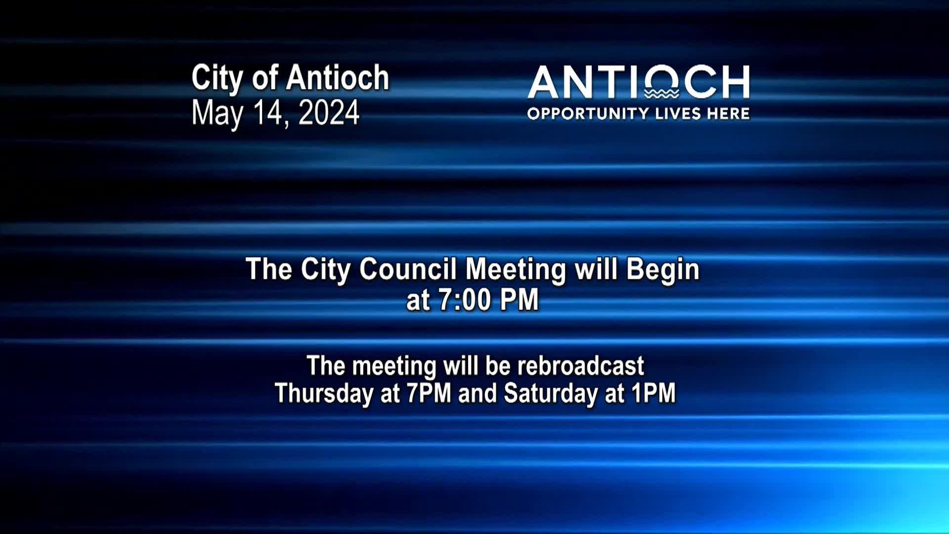Thumbnail image for Antioch City Council Meeting