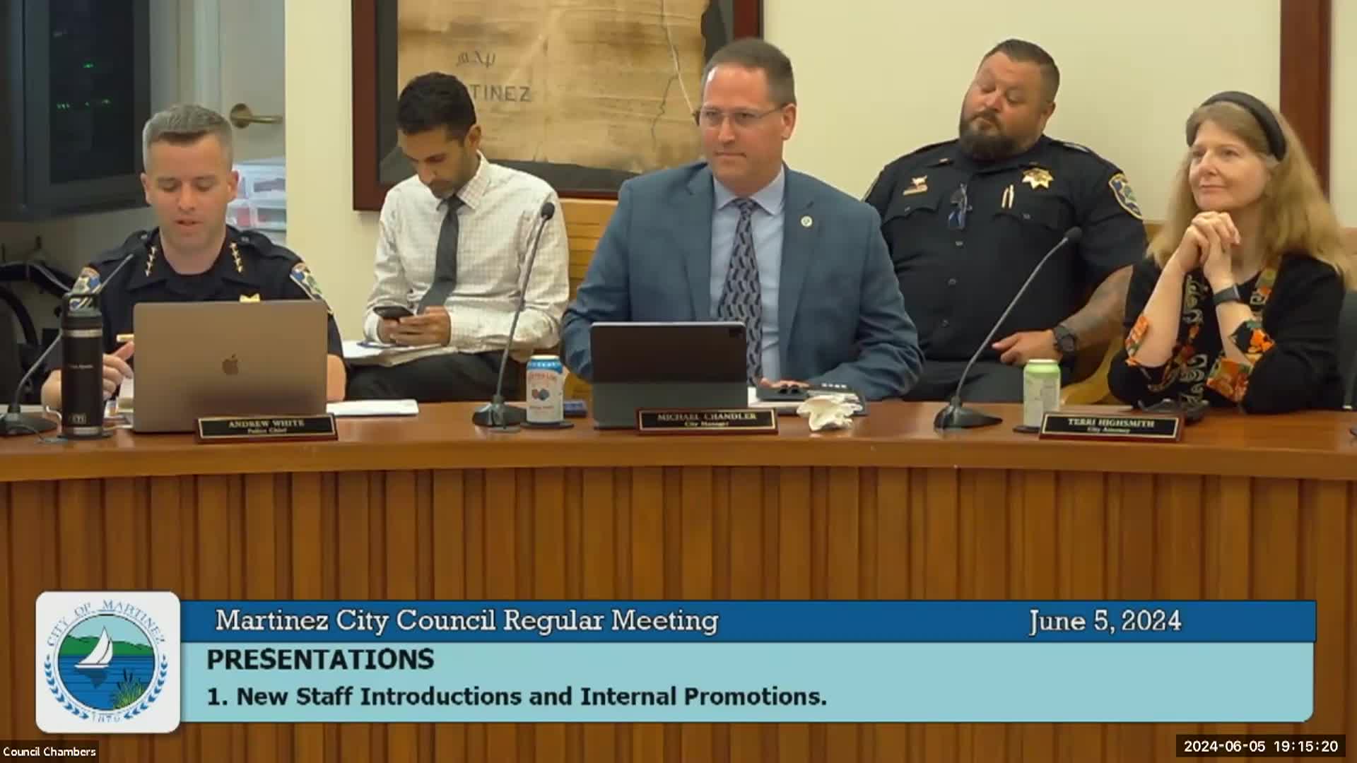 Thumbnail image for Martinez City Council Meeting