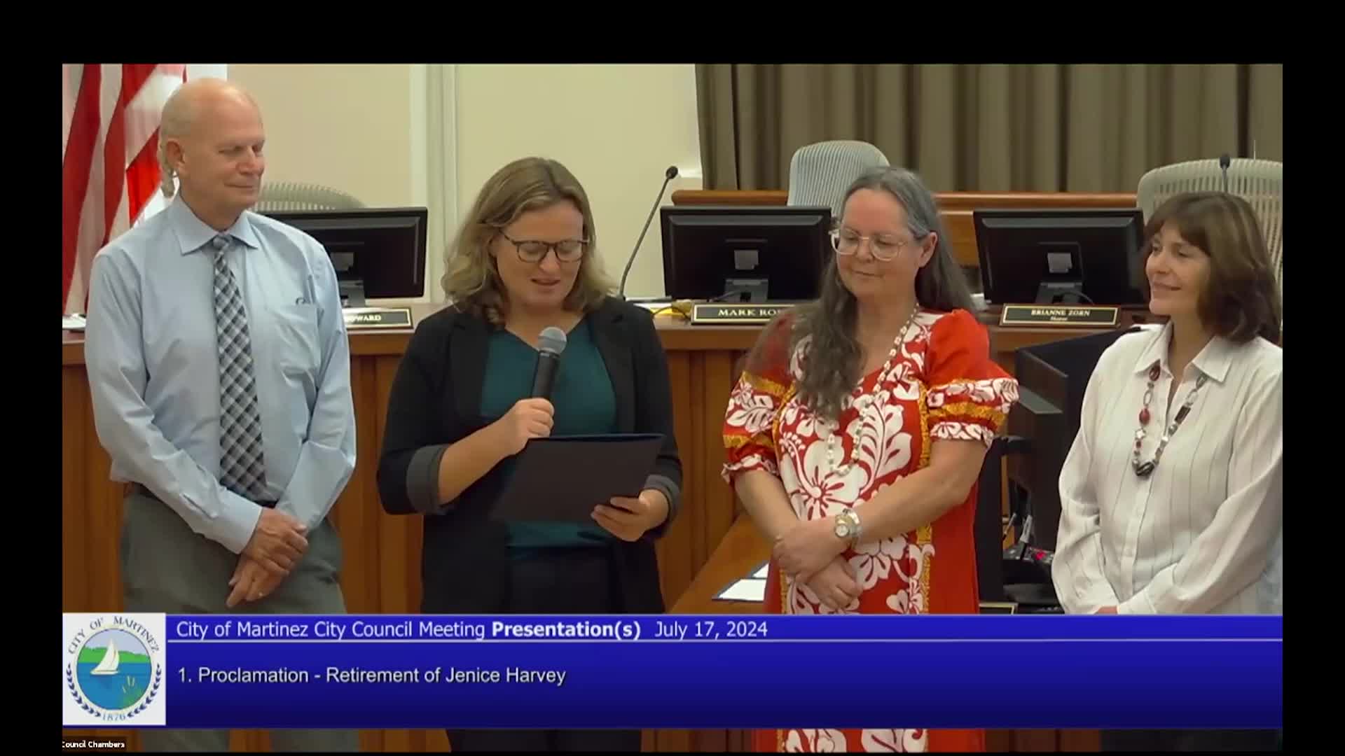 Thumbnail image for Martinez City Council Meeting