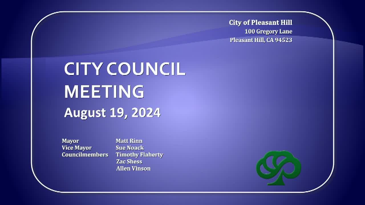 Thumbnail image for Pleasant Hill City Council Meeting 12-2-24