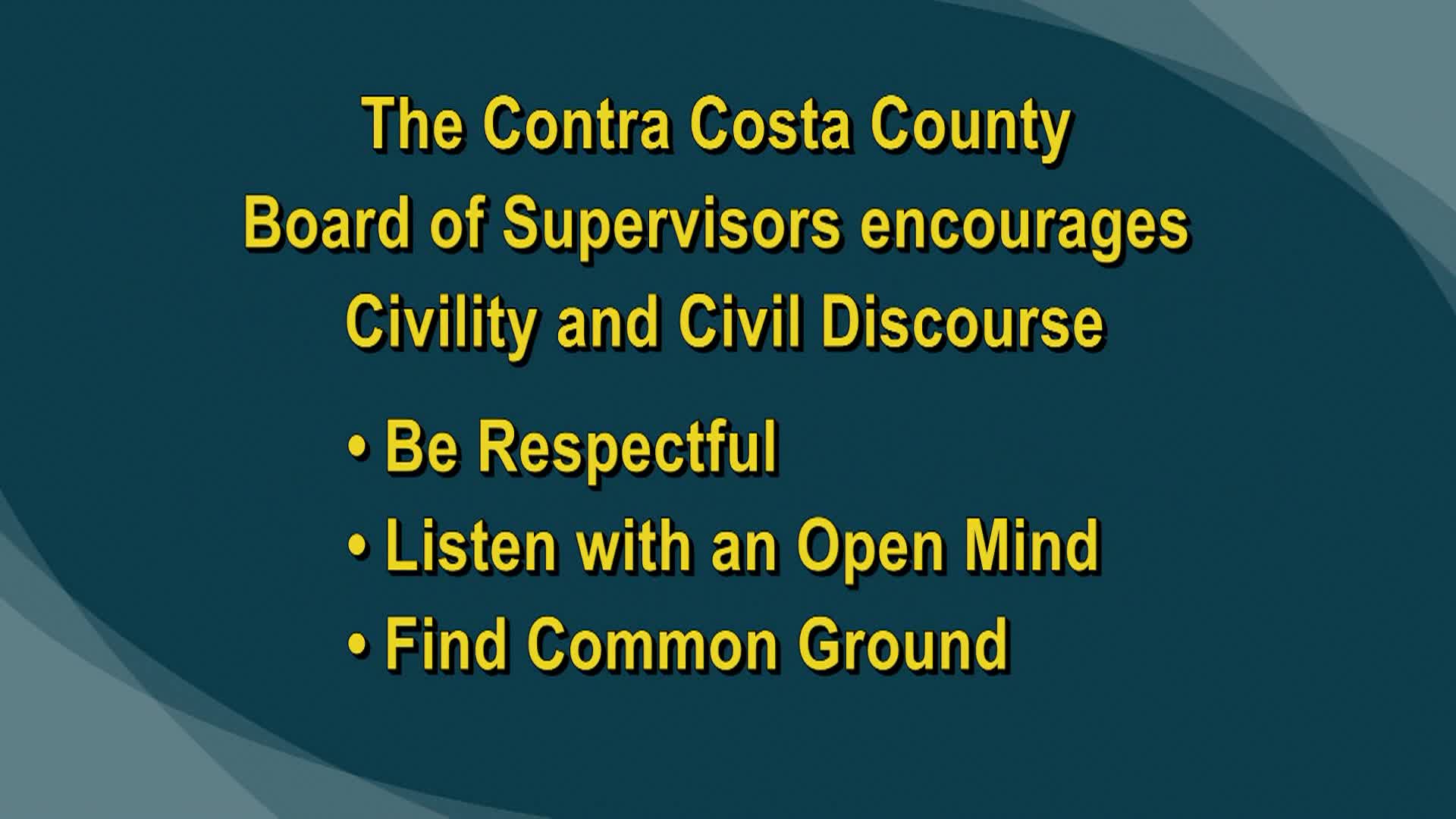 Thumbnail image for Contra Costa County Board of Supervisors Meeting