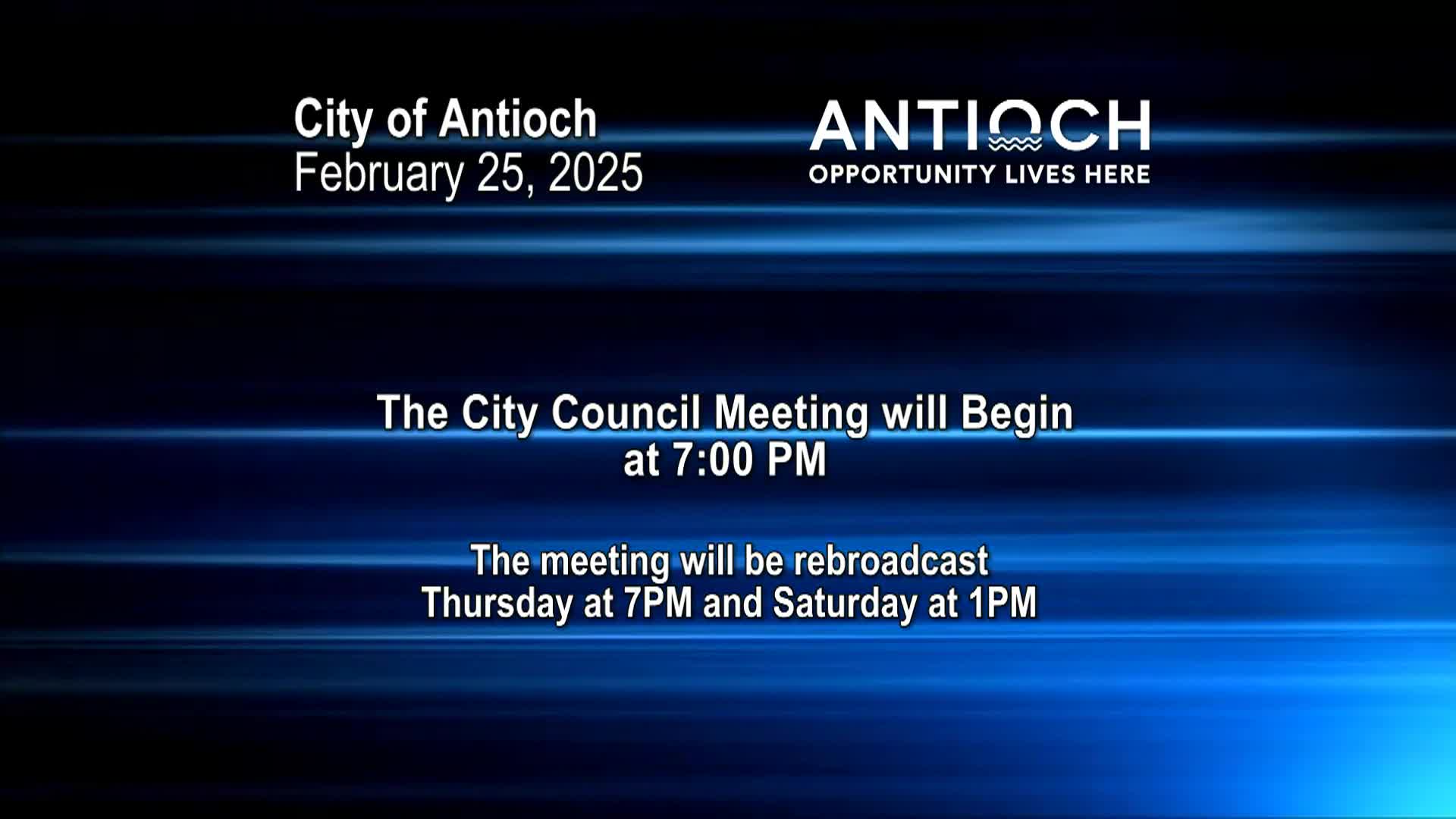 Thumbnail image for Antioch City Council Meeting