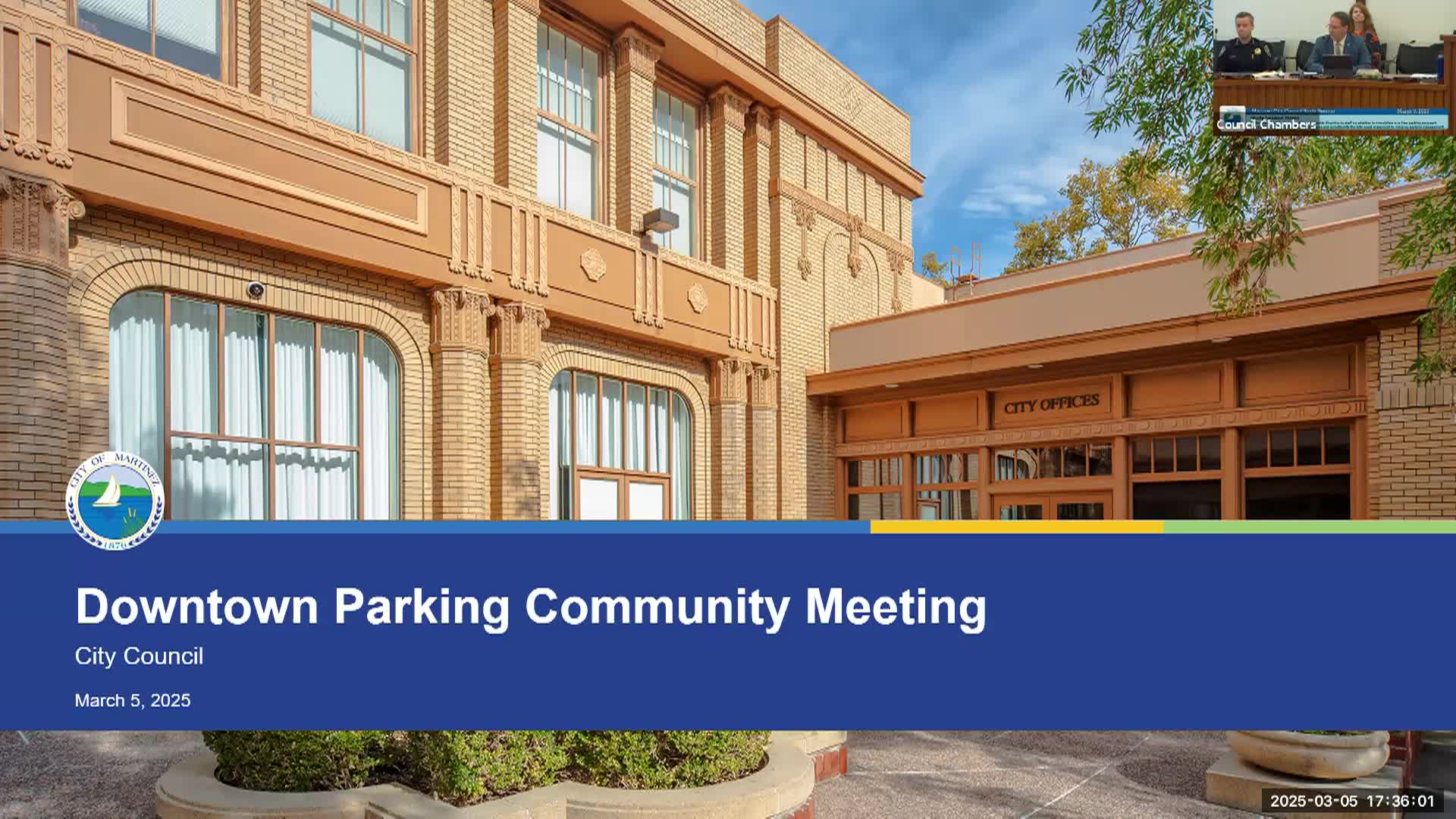 Thumbnail image for Martinez City Council Meeting