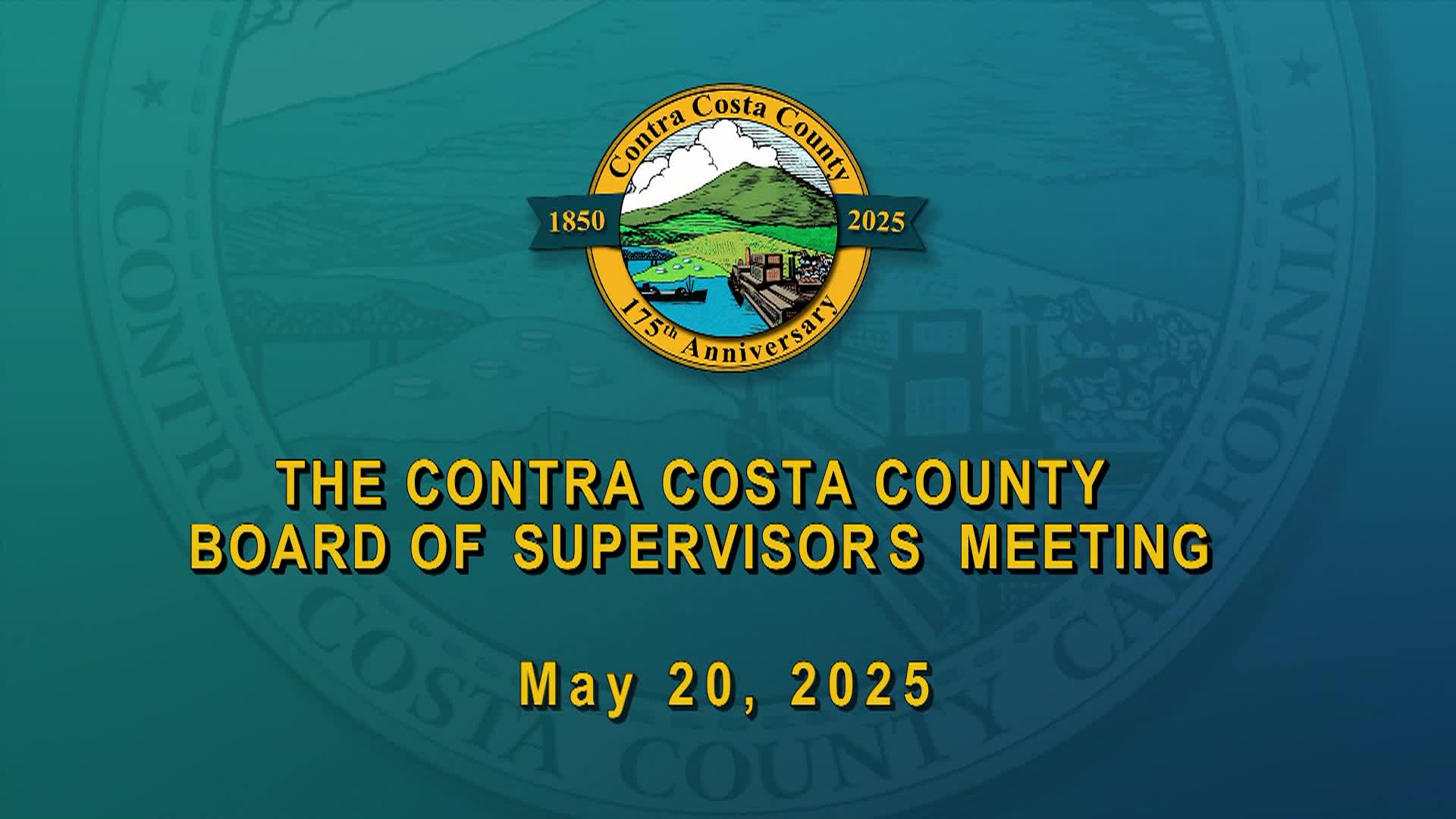 Thumbnail image for Contra Costa County Board of Supervisors Meeting