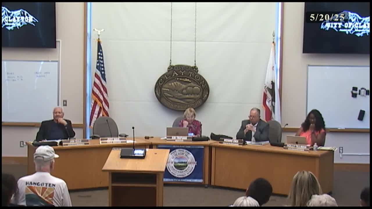 Thumbnail image for Clayton City Council Meeting
