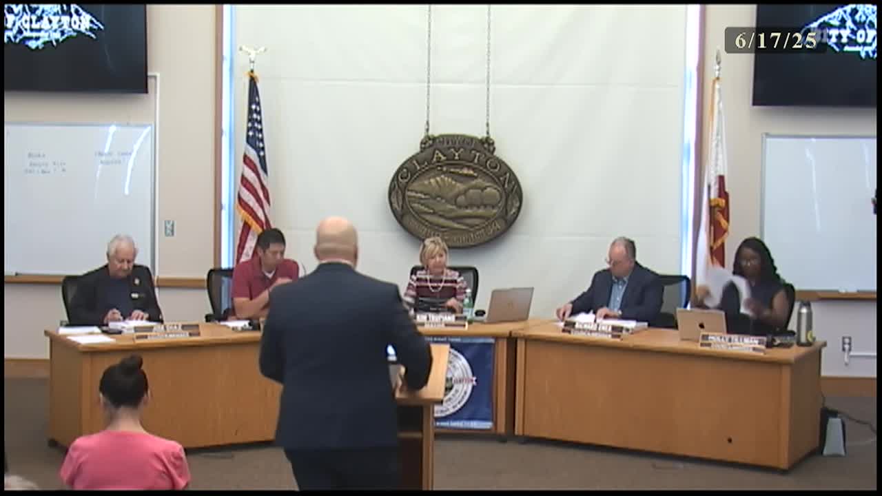 Thumbnail image for Clayton City Council Meeting