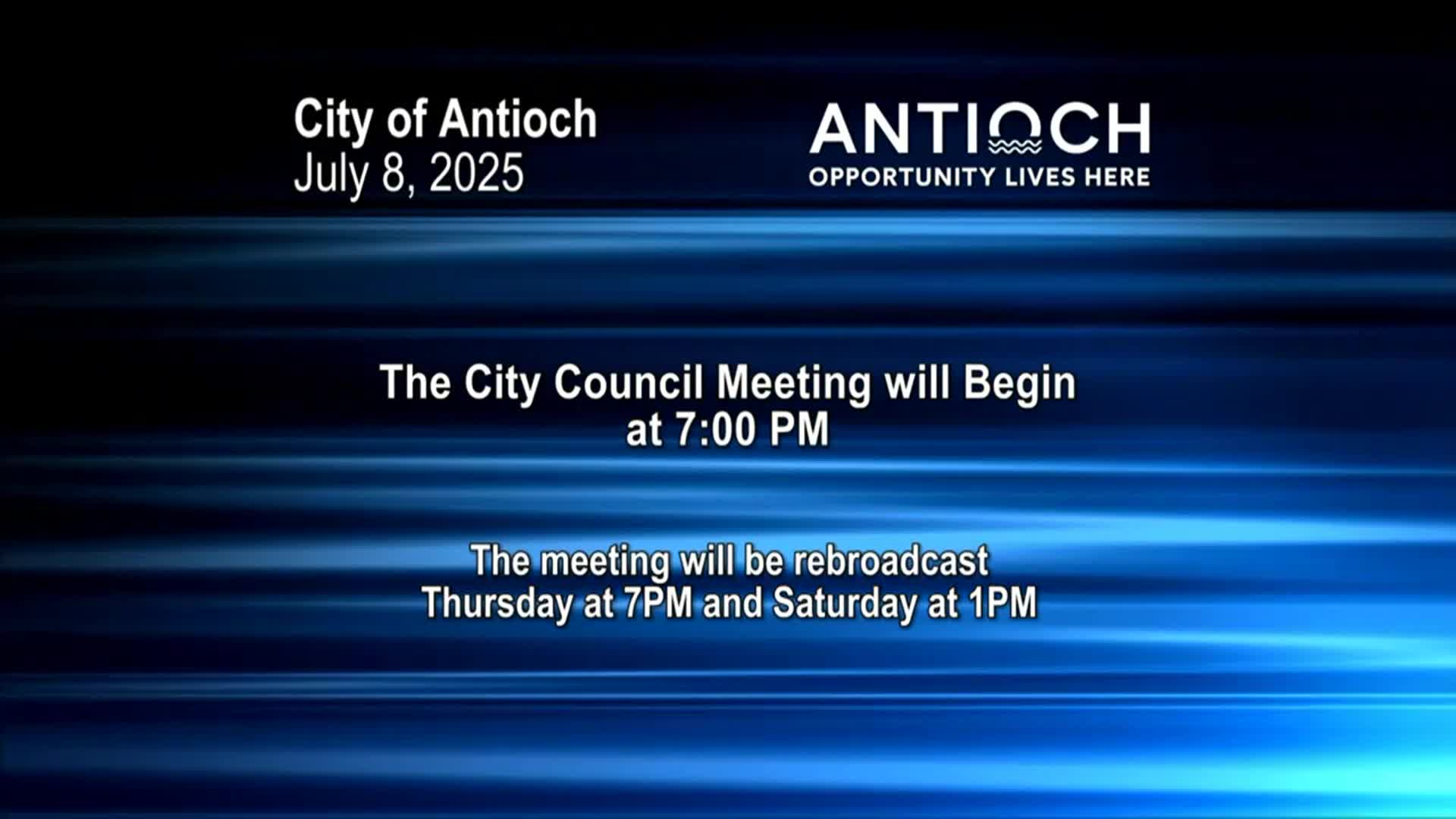 Thumbnail image for Antioch City Council Meeting