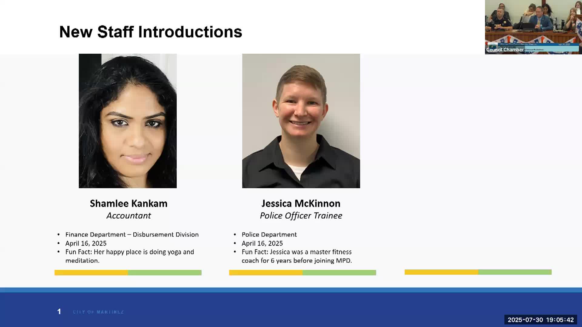 Thumbnail image for Martinez City Council Meeting July 30, 2025