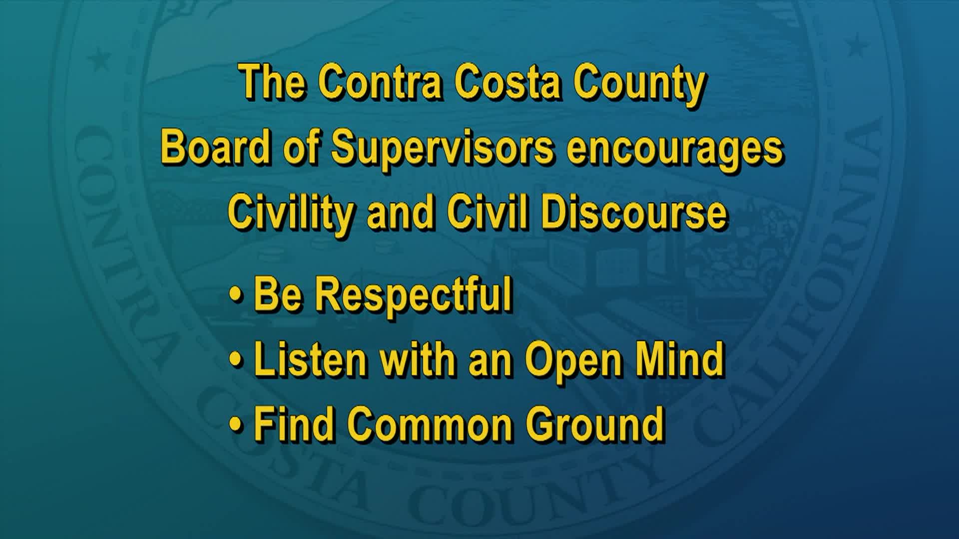 Thumbnail image for Contra Costa County Board of Supervisors Meeting