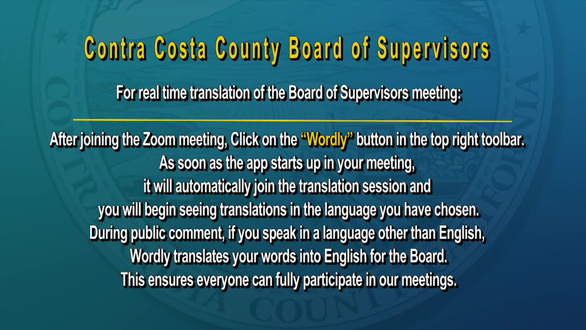 Thumbnail image for Contra Costa County Board of Supervisors Meeting September 9, 2025