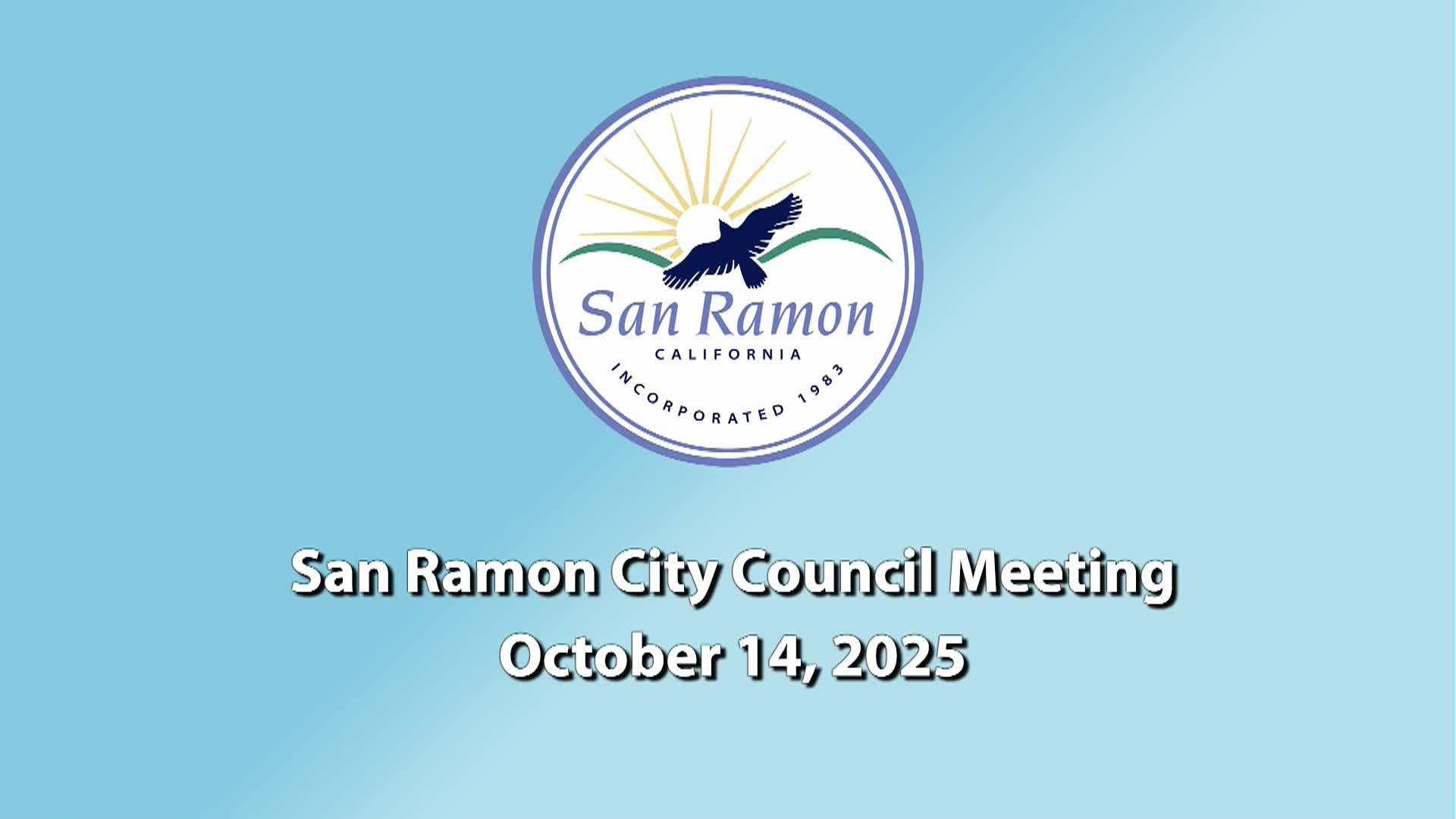 Thumbnail image for San Ramon City Council Meeting Oct 14 2025