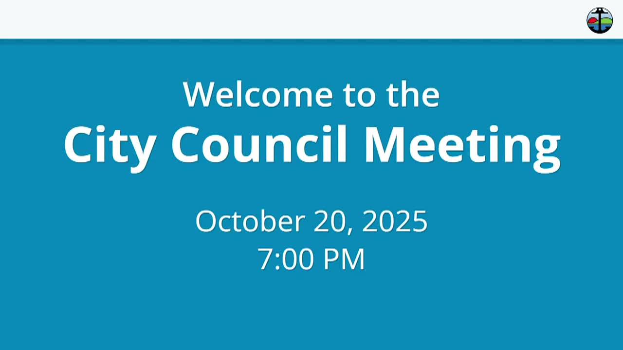 Thumbnail image for Pittsburg City Council Meeting Oct 20 2025