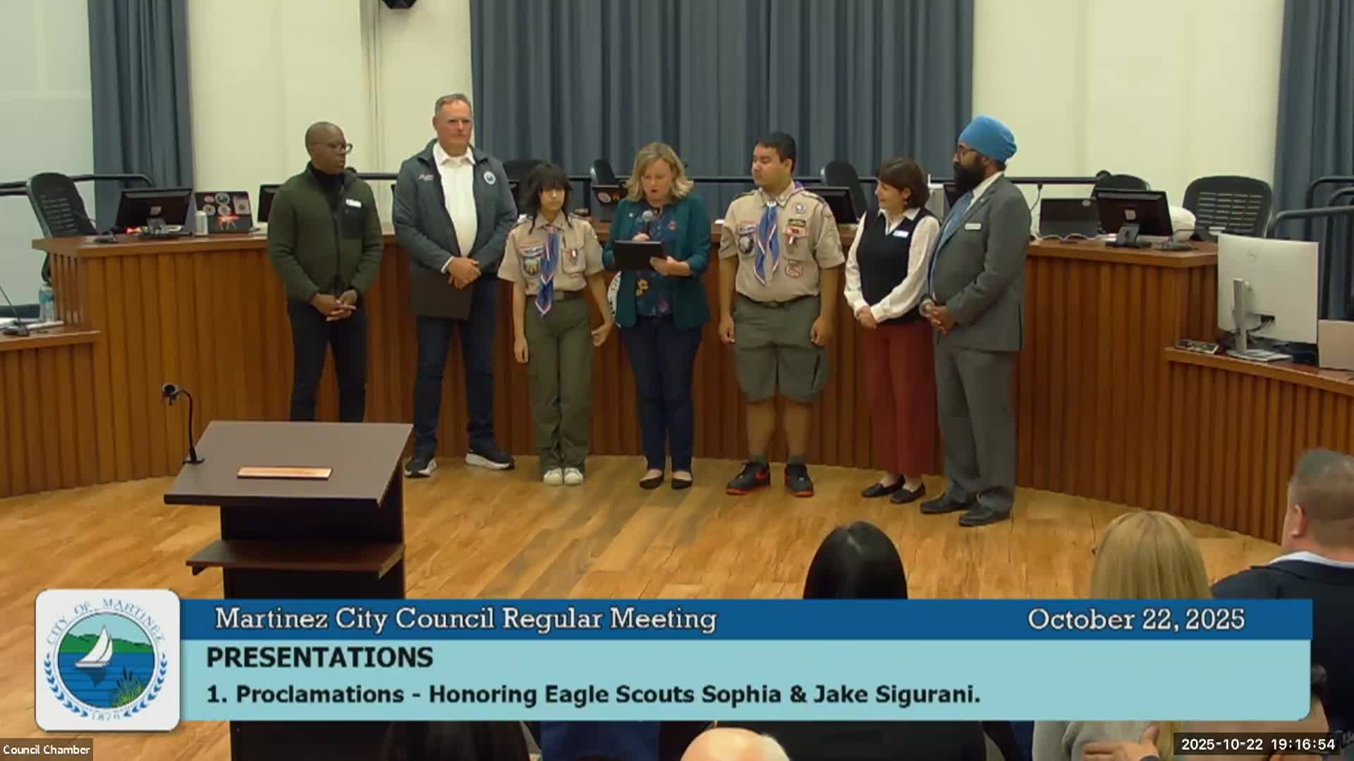 Thumbnail image for Martinez City Council Meeting Oct. 22 2025