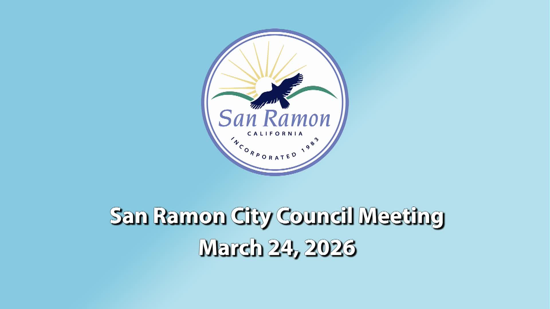 Thumbnail image for San Ramon City Council Meeting  Mar 24 2026