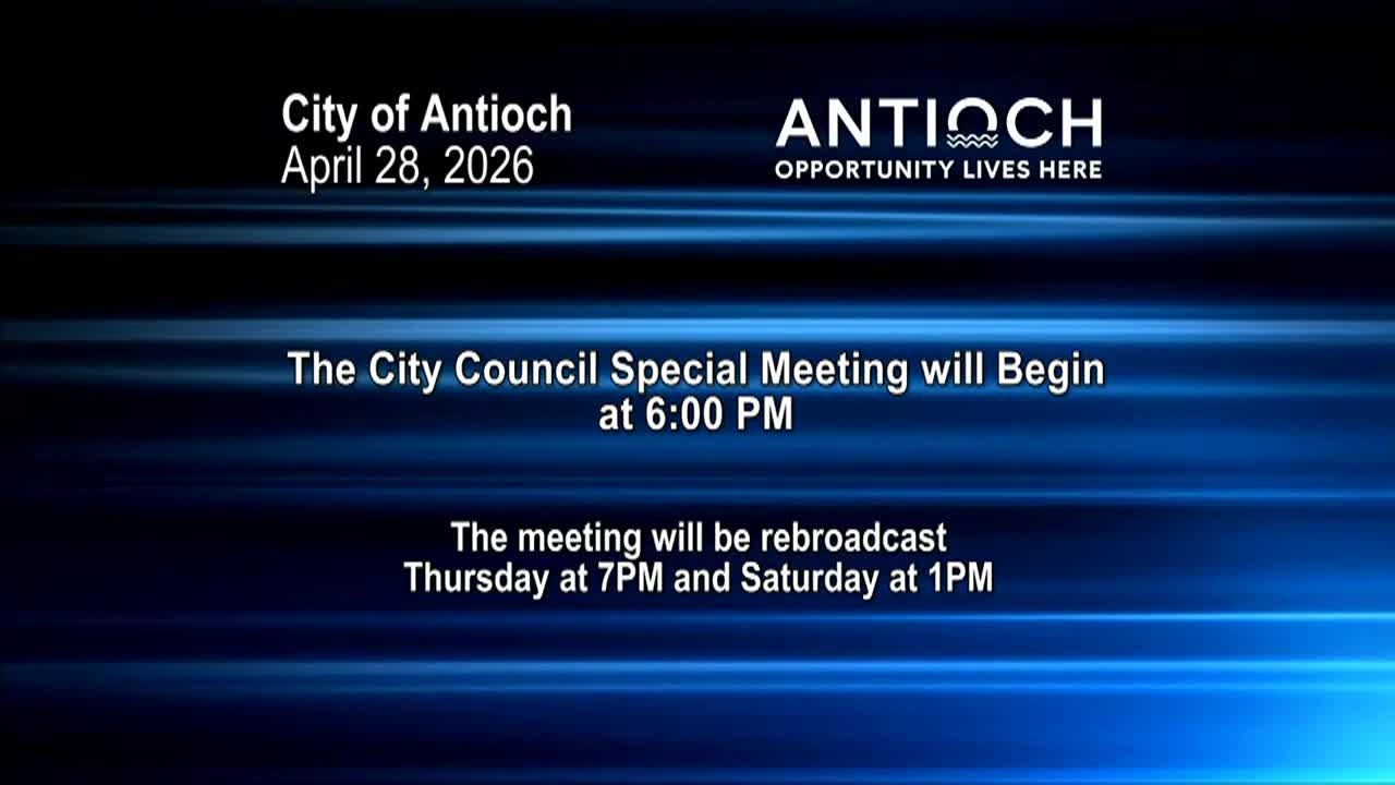Thumbnail image for Antioch City Council Meeting Apr 28 2026