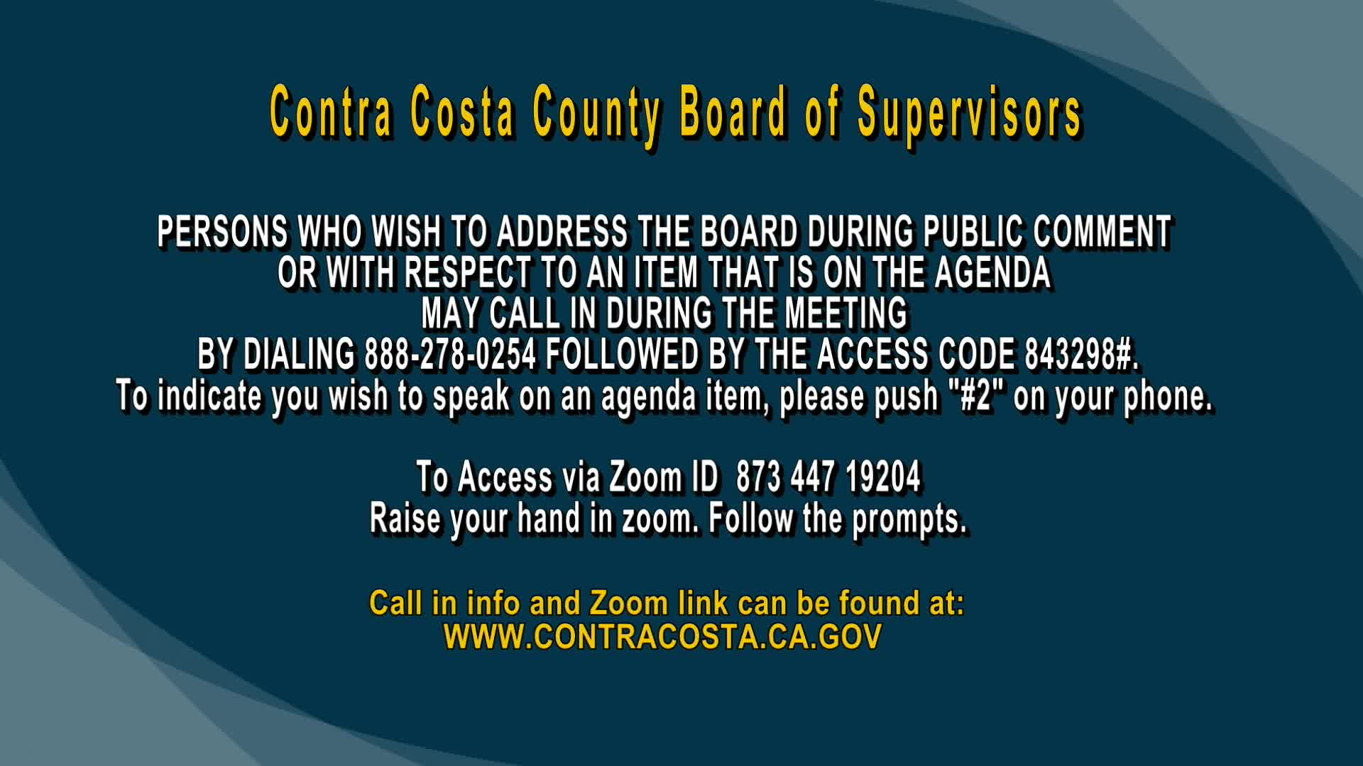 Thumbnail image for Board of Supervisors Meeting