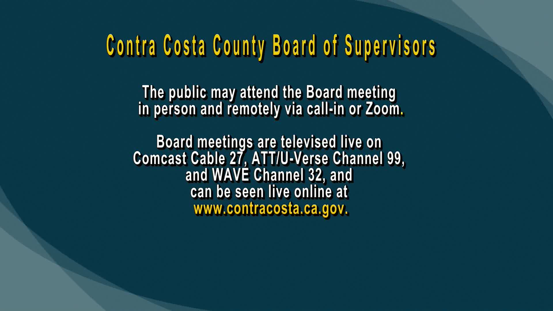 Thumbnail image for Board of Supervisors Meeting