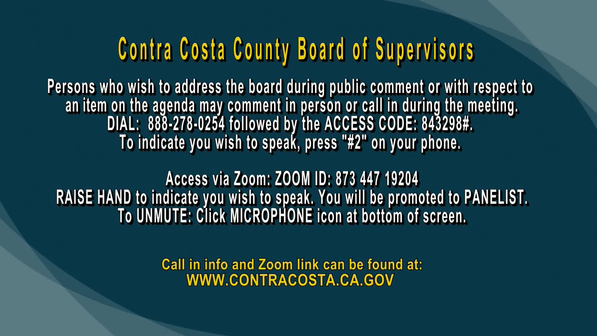 Thumbnail image for Board of Supervisors Meeting