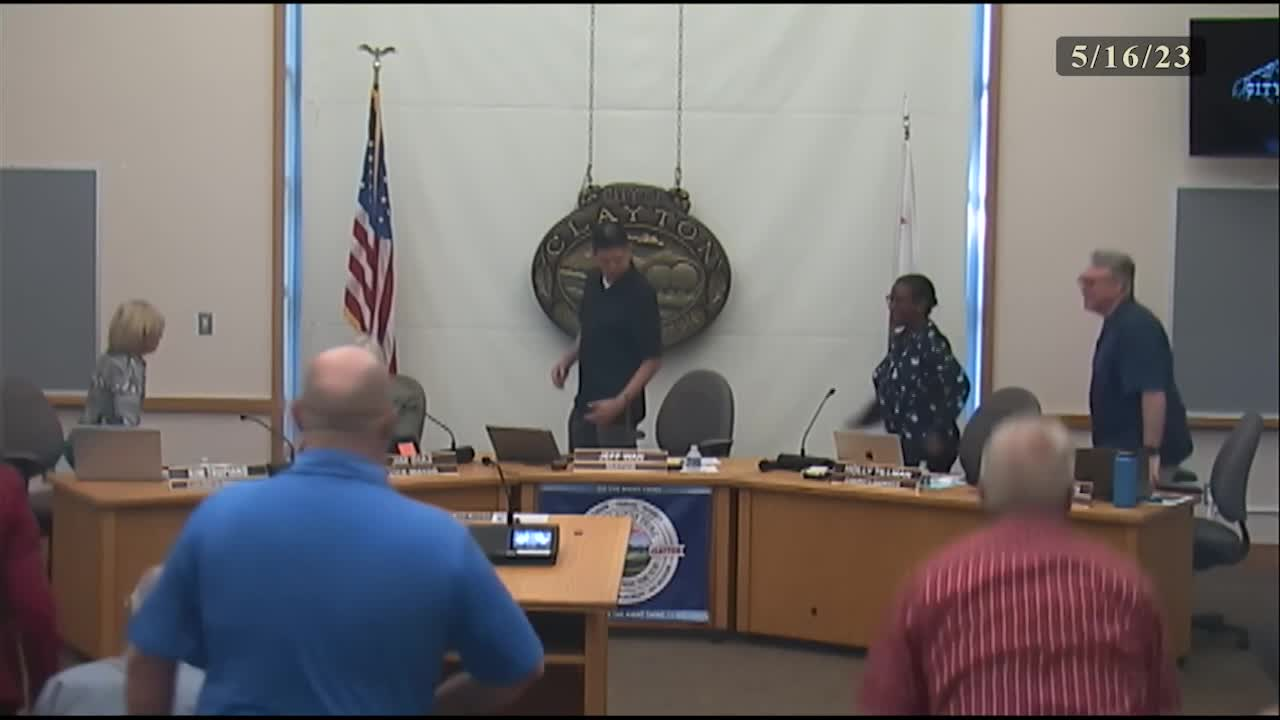 Thumbnail image for Clayton City Council Meeting